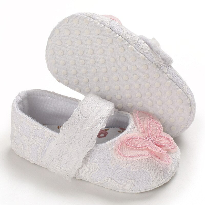 Butterfly Girls Premium Anti-Skid Ballerina Booties