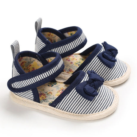 Stripes Soft And Comfortable Girls Anti-Skid Booties