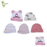 CarteBaby Cute And Adorable Pack Of 5 Cotton Caps