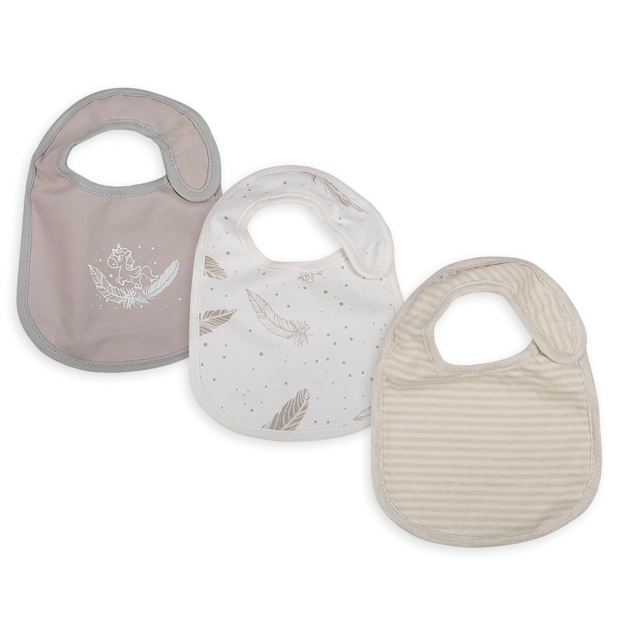 Soft And Durable Pack Of 3 Feeding Bibs