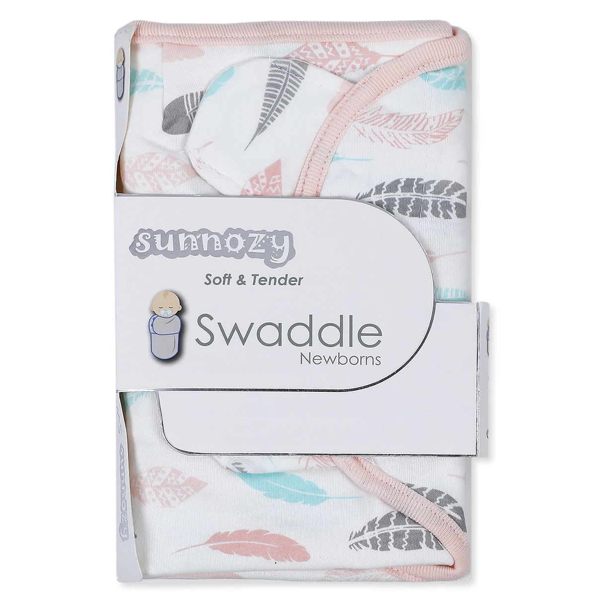 Sunnozy Super Soft Premium Multicoloured Cotton Ready Swaddle