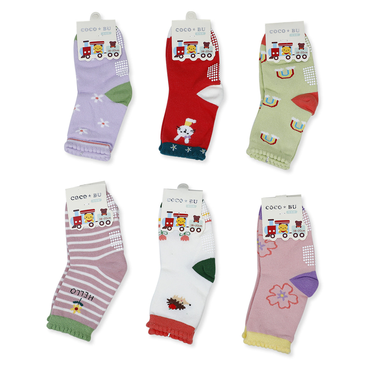 Stylish And Colourful Rainbow Cotton Socks