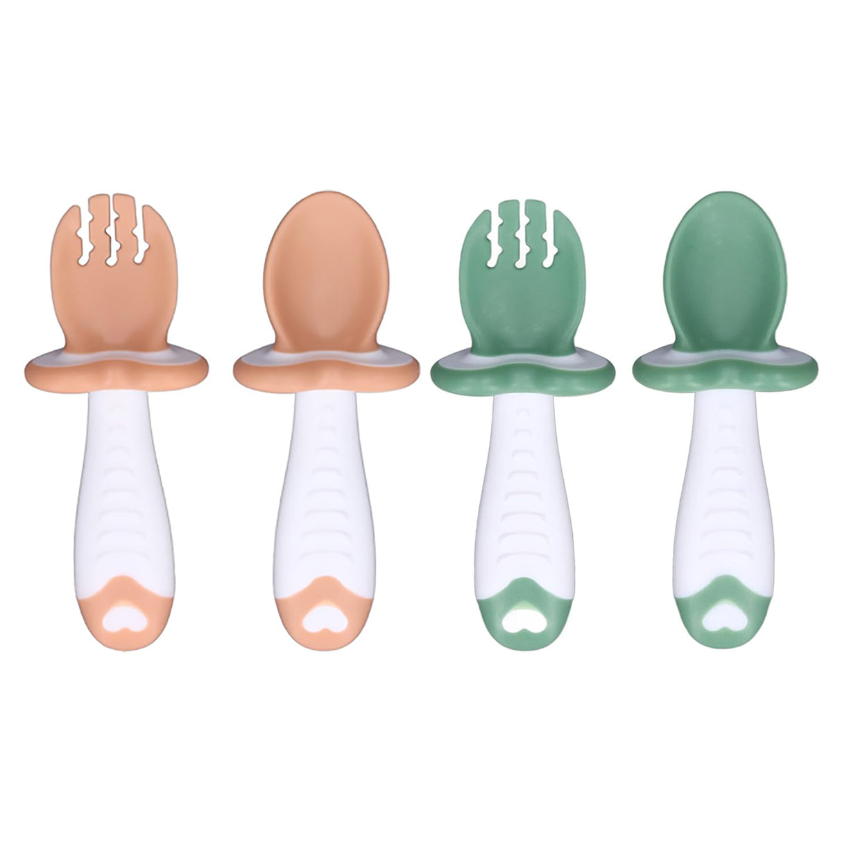 Easy To Grip and Travel Safe Food Feeding Spoon And Fork Set
