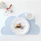 Cloud Shaped Kids Dining Table Silicone Waterproof Placemat
