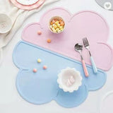 Cloud Shaped Kids Dining Table Silicone Waterproof Placemat