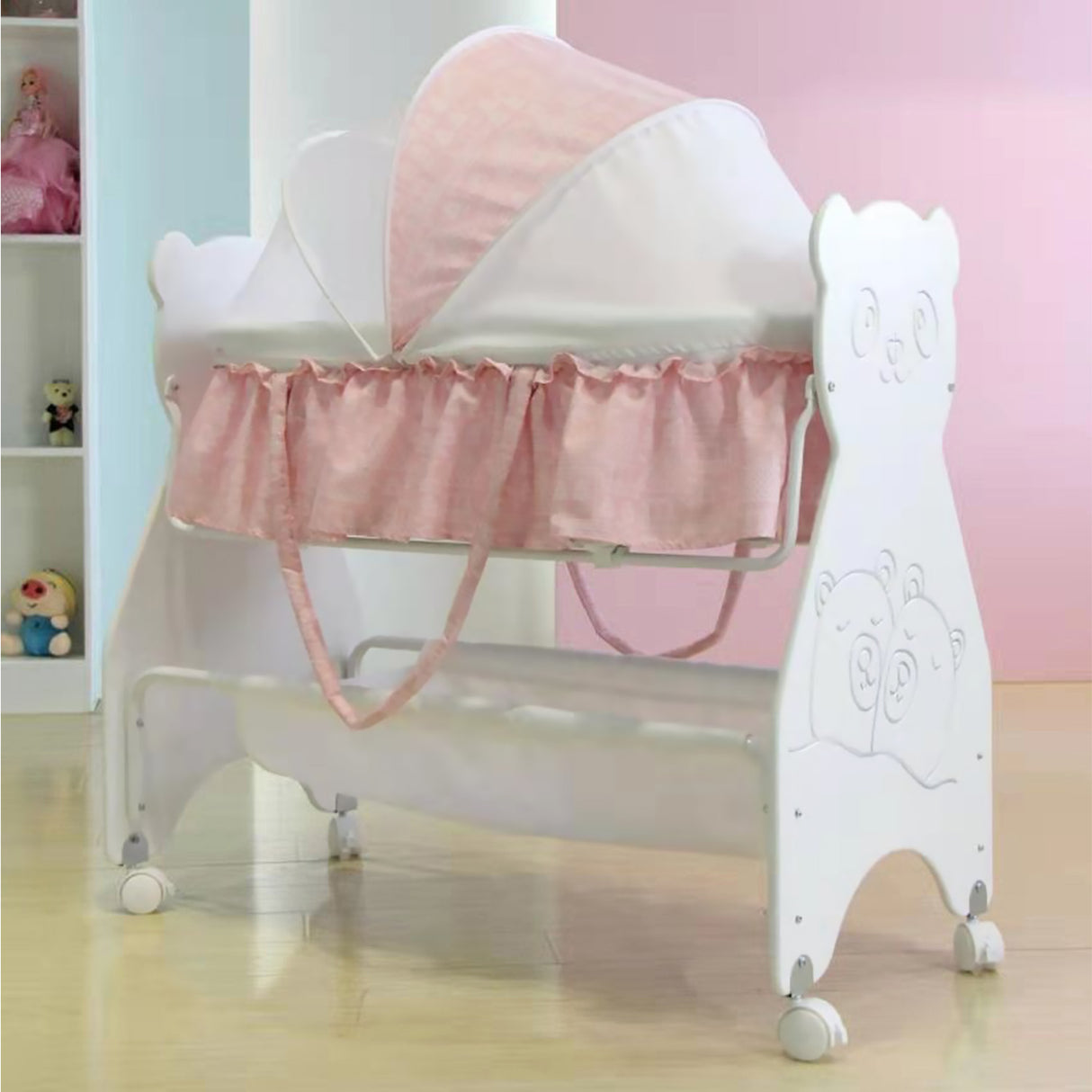 Panda Comfort And Luxurious Cradle With Mosquito Net