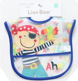 Baby Moo Feeding Bibs Pack Of 2 Crumb Catcher Waterproof