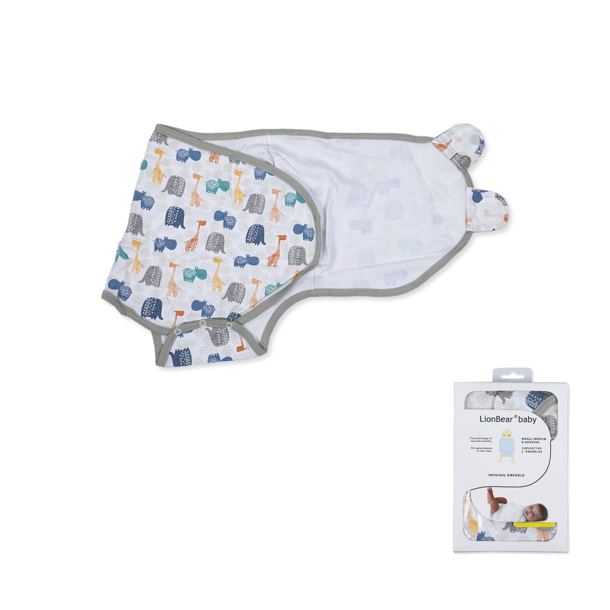 Lion Bear Adorable Premium Ready Swaddle