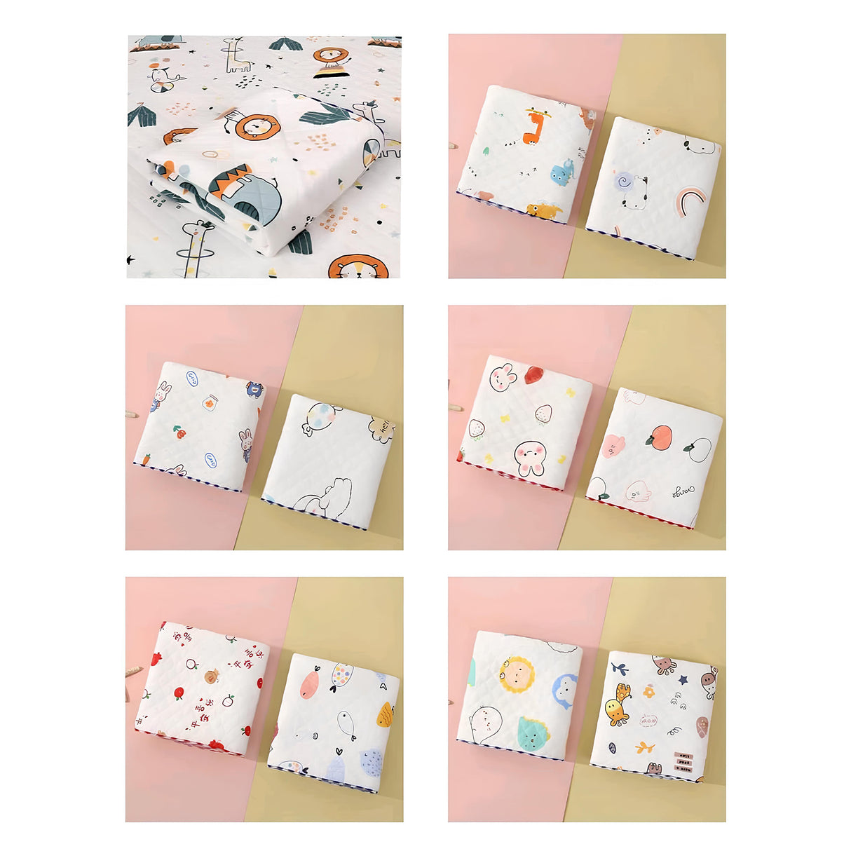 Printed Soft Muslin Blanket Assorted - Multicolour