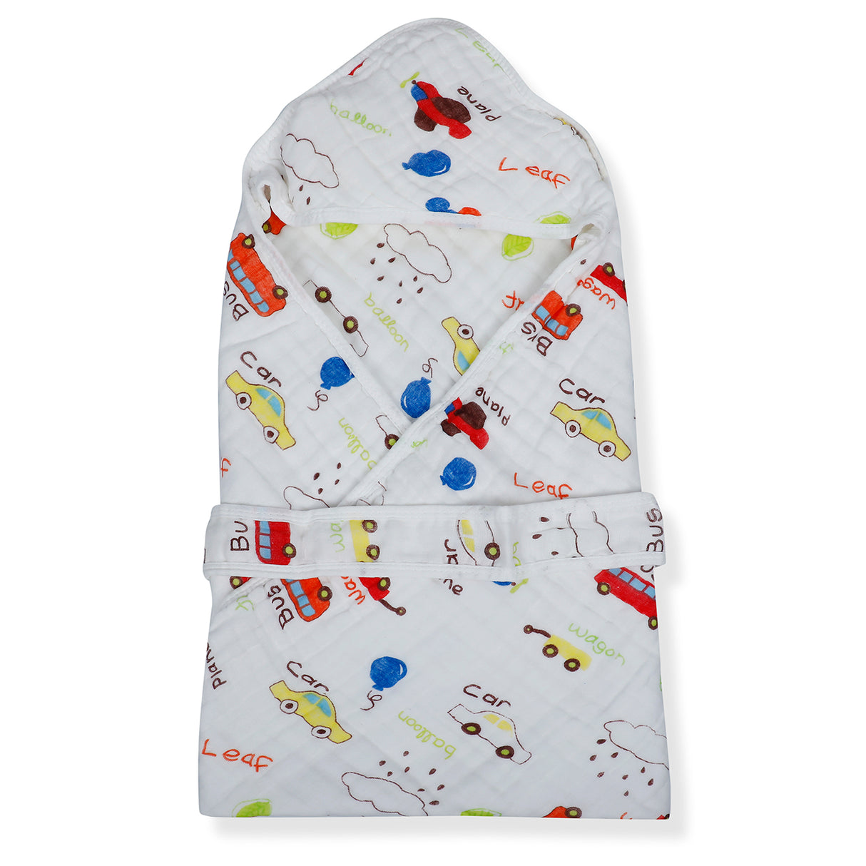 Muslin Cotton Hooded Wrapper