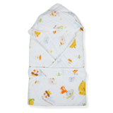 Muslin Cotton Hooded Wrapper