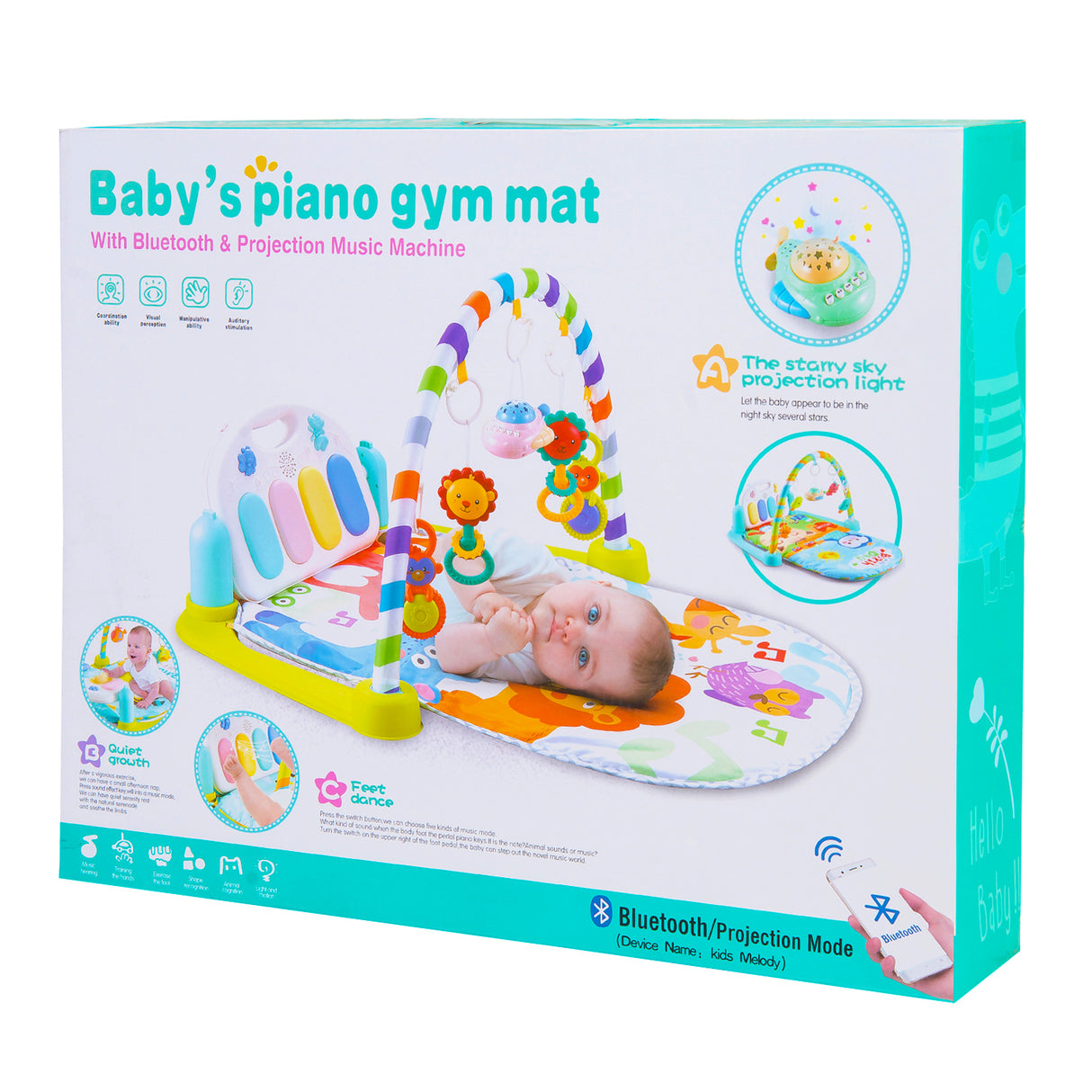 Baby Moo Jungle Party Green Piano Activity Gym