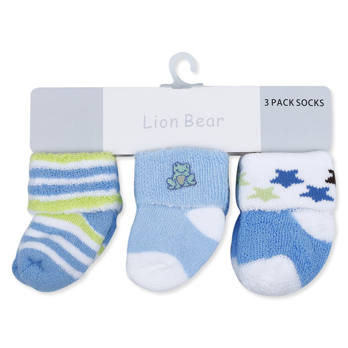 Lion Bear Warm And Gentle Cotton Pack Of 3 Cotton Socks