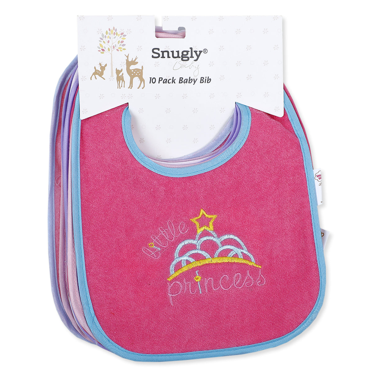 Snugly Fashionable And Trendy Pack Of 10 Cotton Bibs