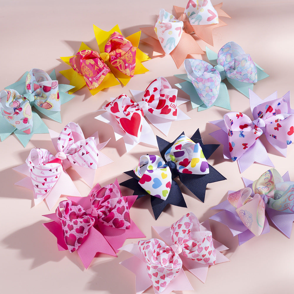 Cute Little Knotted Bow Girls Hair Clips