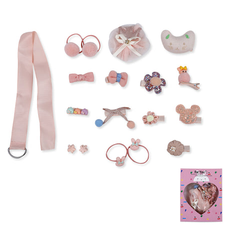 Adorable Premium Girls 15 Pcs Hair Accessories