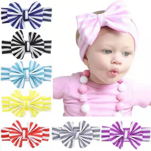 Soft And Comfy Stripes Girls Cotton Headband