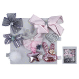 Glittery Precious Girls 8 Pcs Hair Clips