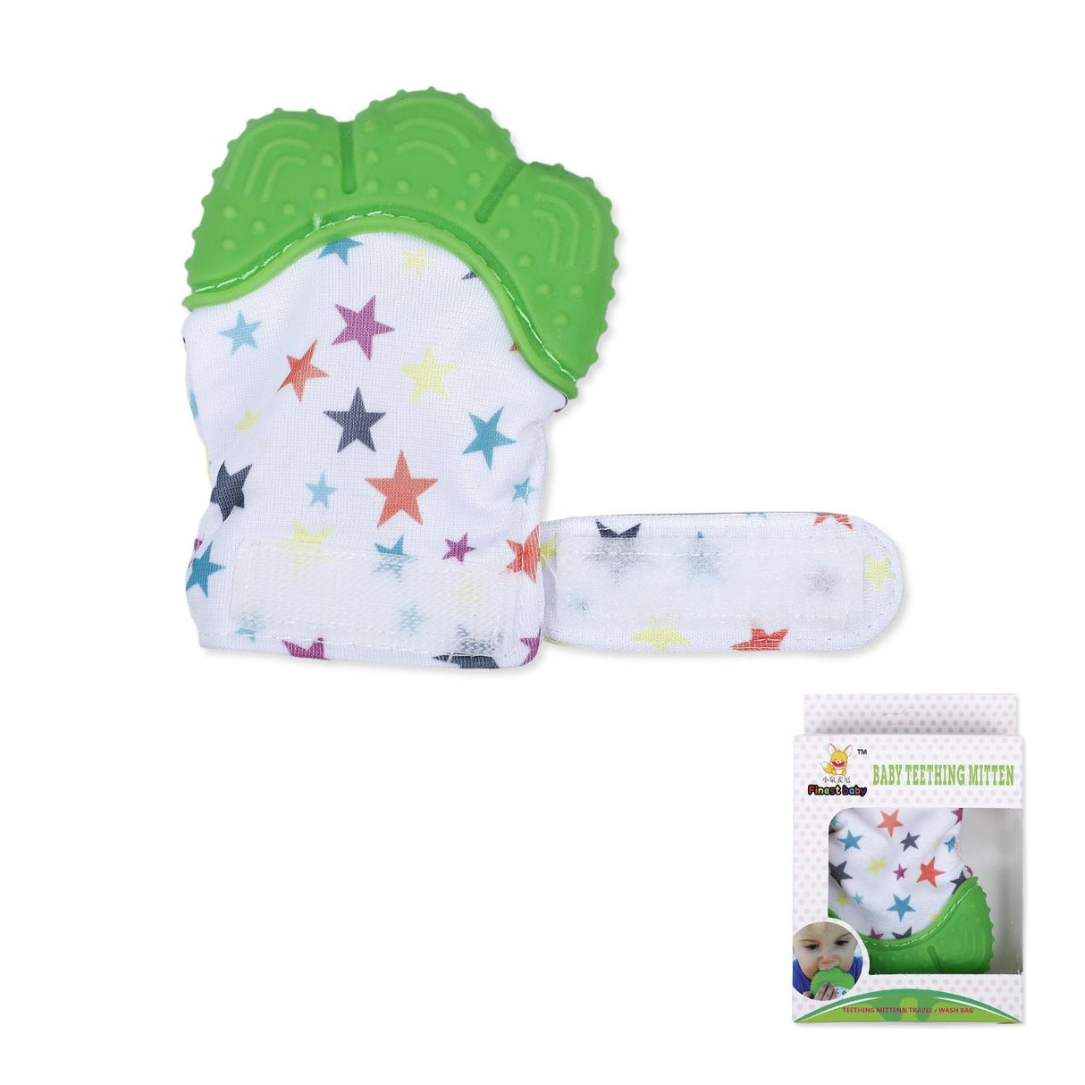 Soft Chewable Silicon Teething Mitten