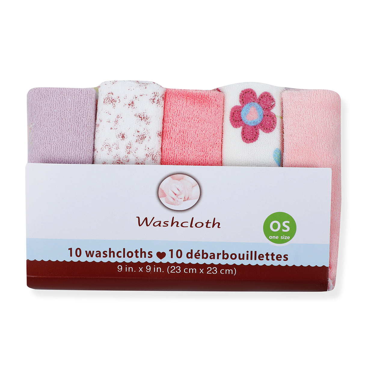 Soft 23 x 23 cm Pack Of 10 Terry Cotton Wash Cloth