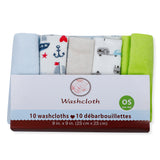 Soft 23 x 23 cm Pack Of 10 Terry Cotton Wash Cloth