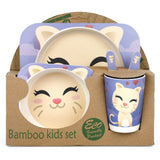 Baby Moo Bamboo Fiber Dinner Set 5Pk