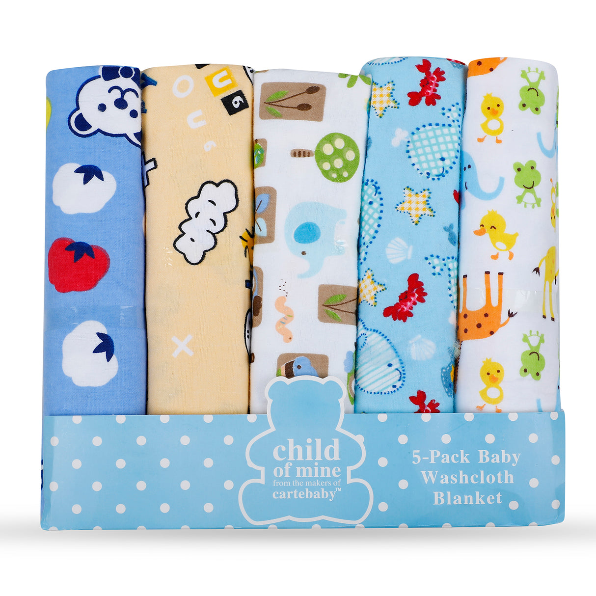 Carte Baby Premium Warm Pack Of 5 Cotton Flalin Wrapper