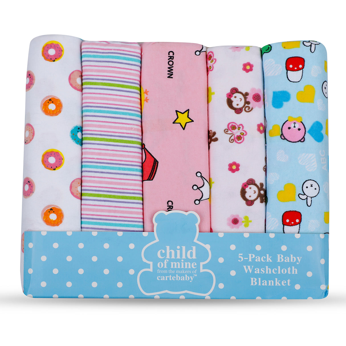 Carte Baby Premium Warm Pack Of 5 Cotton Flalin Wrapper