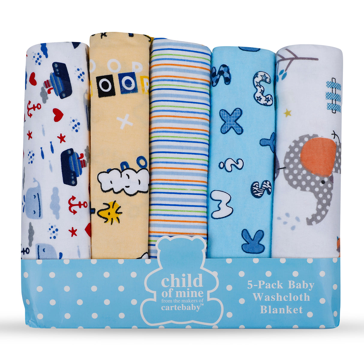 Carte Baby Premium Warm Pack Of 5 Cotton Flalin Wrapper