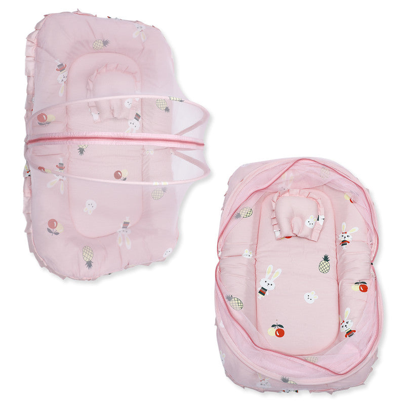2 IN 1 Mosquito Net Tent Mattress Set With Neck Pillow