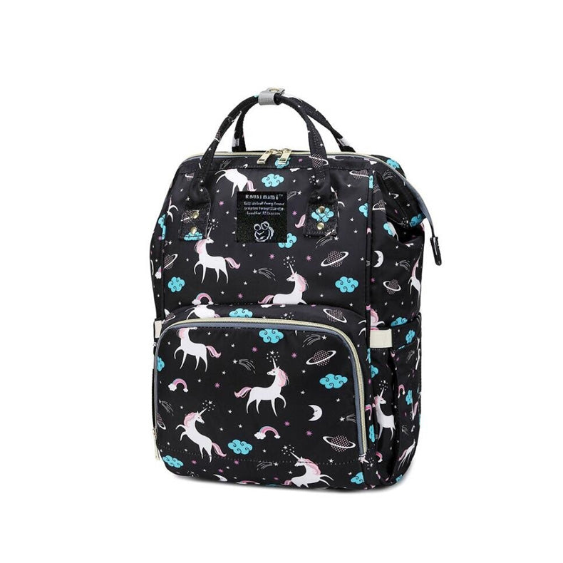 Baby Baby Unicorn Print Multifunctional Diaper Bag