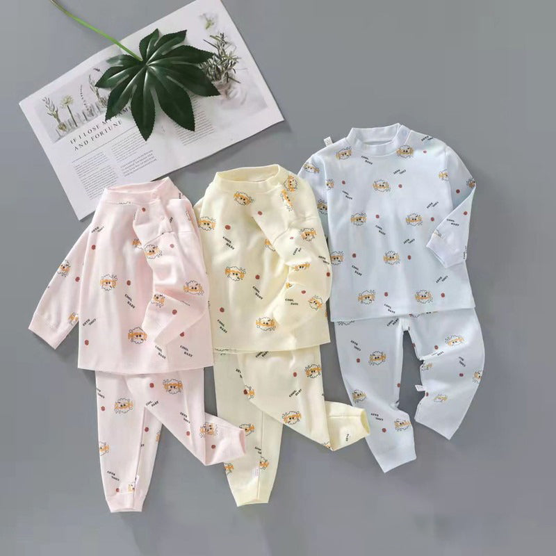 Cool Baby Full Sleeves Top And Pyjama Round Neck Cotton Night Suit