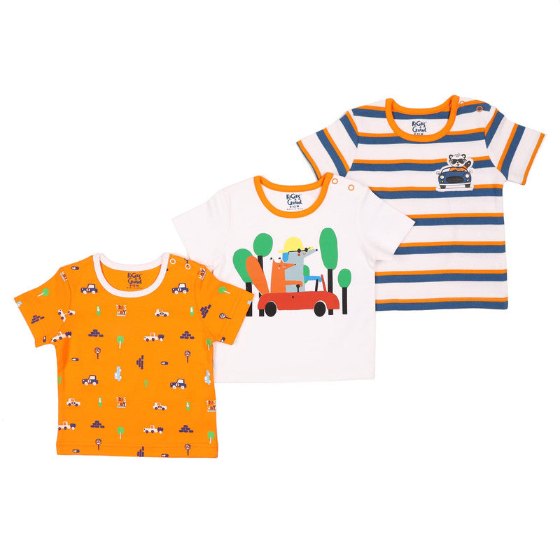 Kicks And Crawl Travel Companion Tshirts -3 Pack