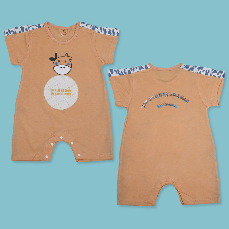 Horse Infrant Half Sleeve Cotton Short Romper