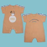 Horse Infrant Half Sleeve Cotton Short Romper