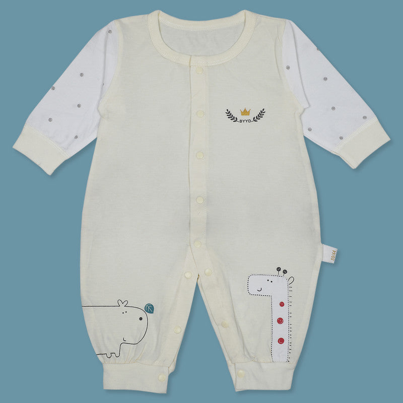 Giraffe Infrant Full Sleeves Cotton Romper