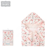 Hudson Baby Hooded Cotton Blanket