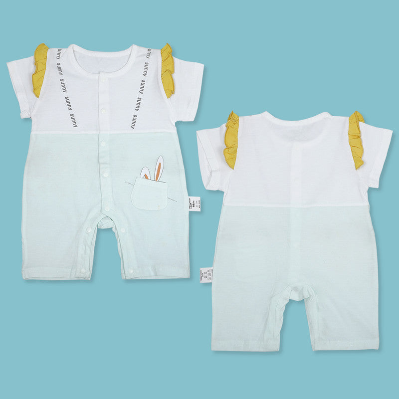 Rabbit Infrant Half Sleeve Cotton Short Romper