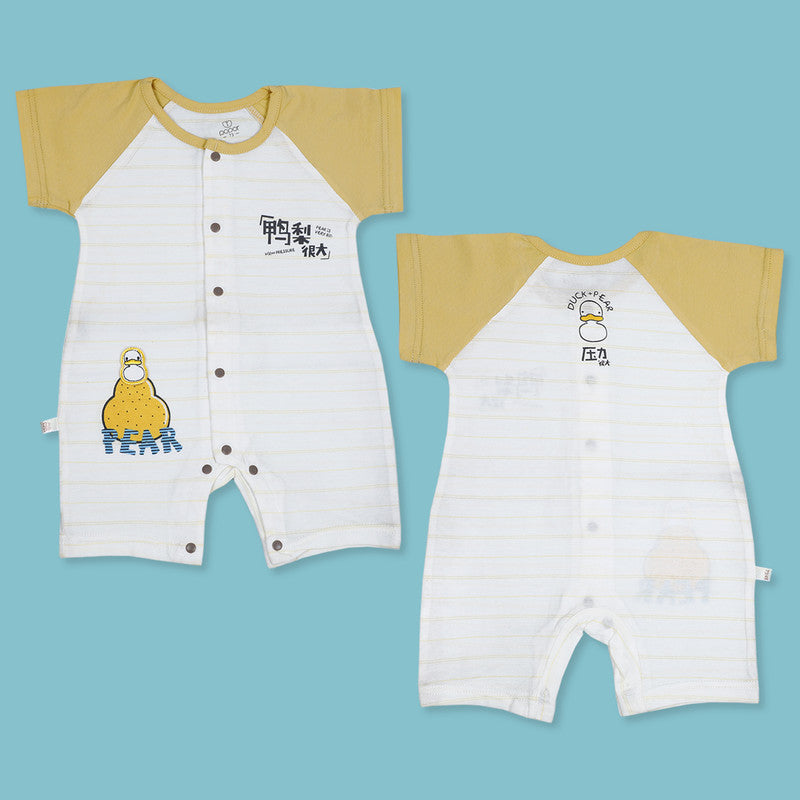 Pear Infrant Half Sleeve Cotton Short Romper