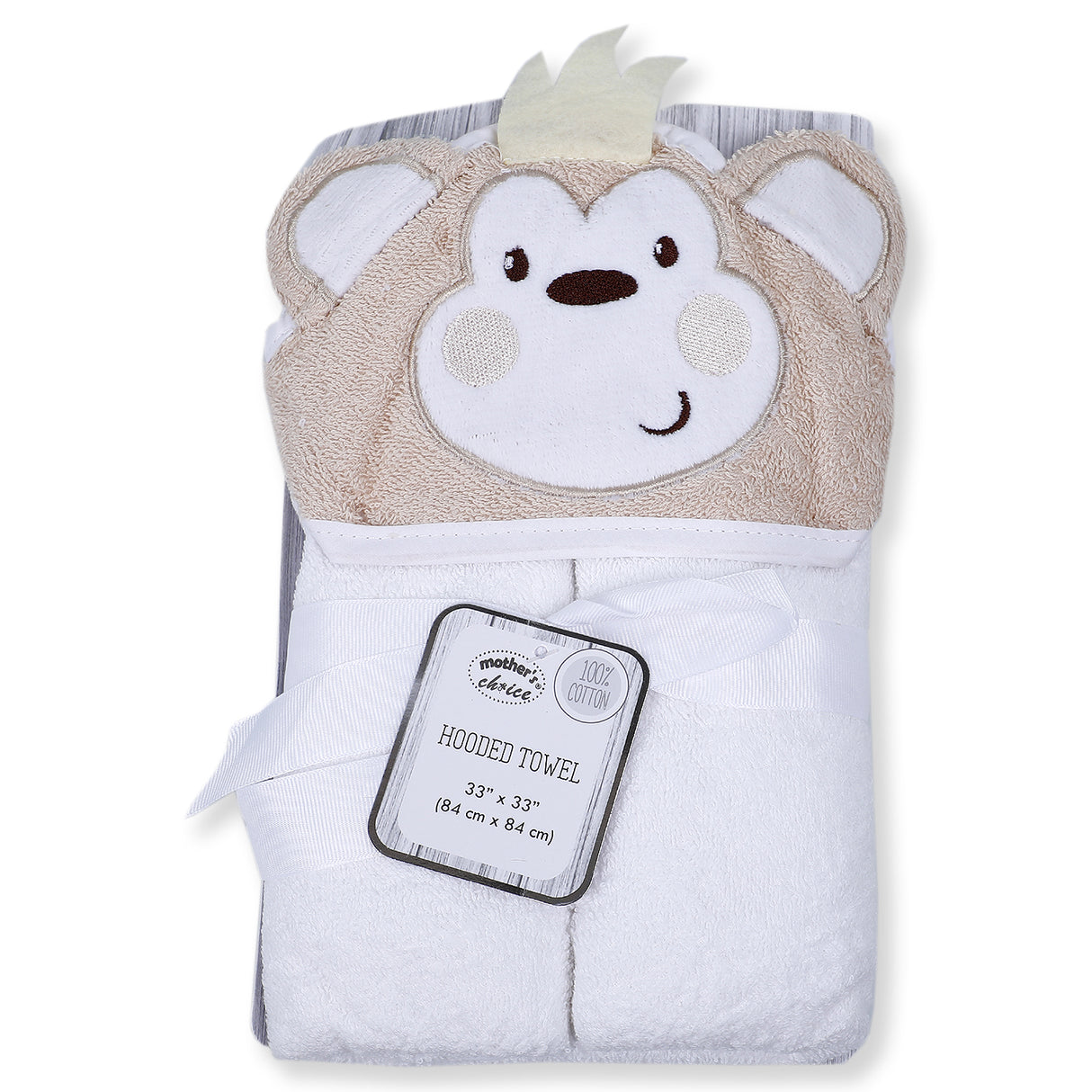 Mother's Choice Soft Animal Hooded Towel