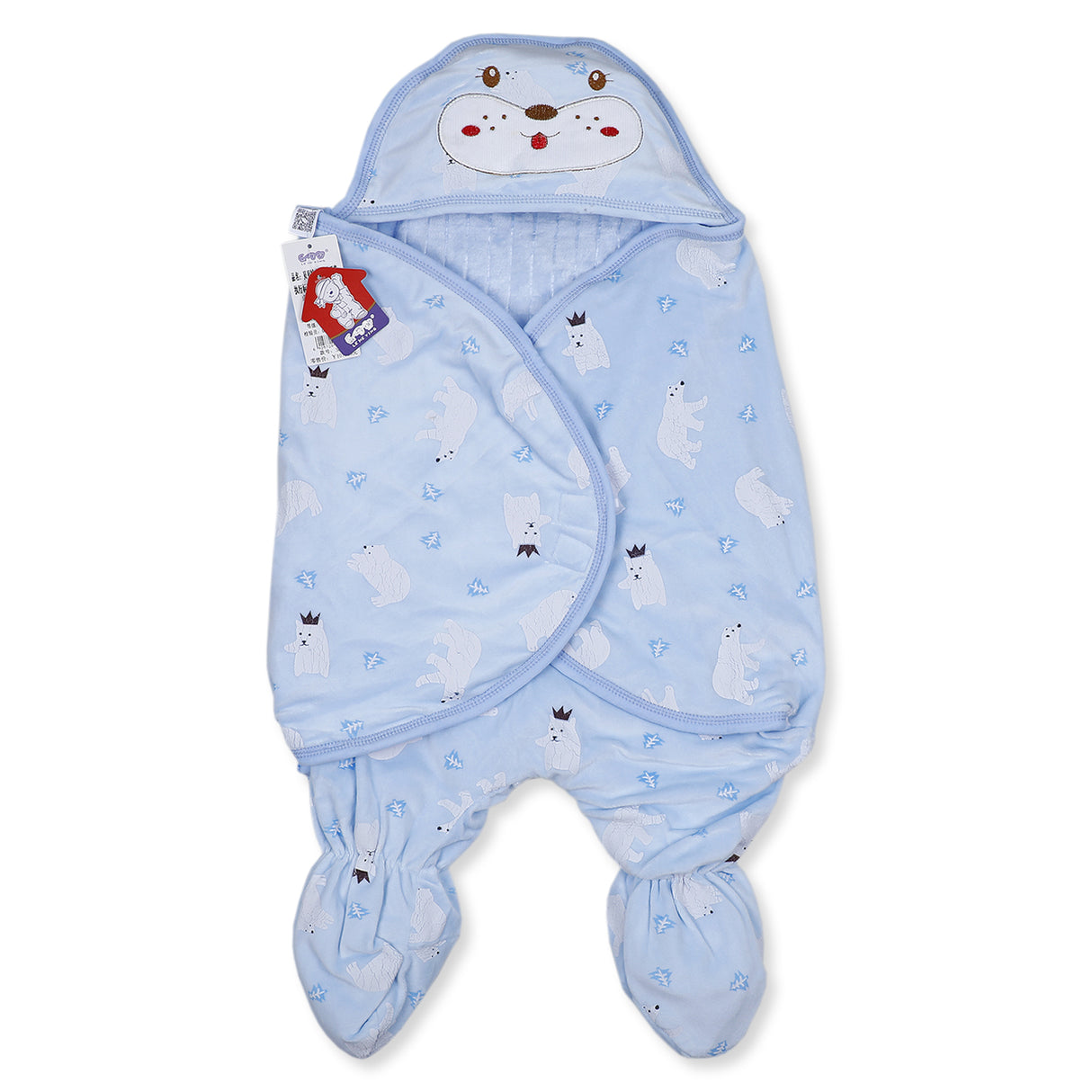 Cute Puppy Soft Adrolable Hooded Ready Swaddle