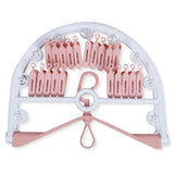Plain 20 Clip Oval Foldable Baby Hanger