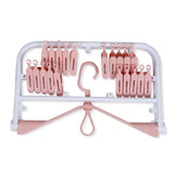 Plain 20 Clip Square Foldable Baby Hanger