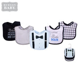 Hudson Baby Pack Of 5 Interlock Cotton Bibs