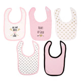 Baby Moo Multicolour Feeding Bibs Pack Of 5