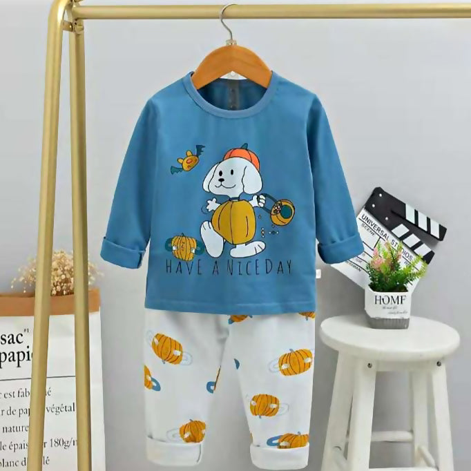 Adorable Cotton Full Sleeves Night Suit