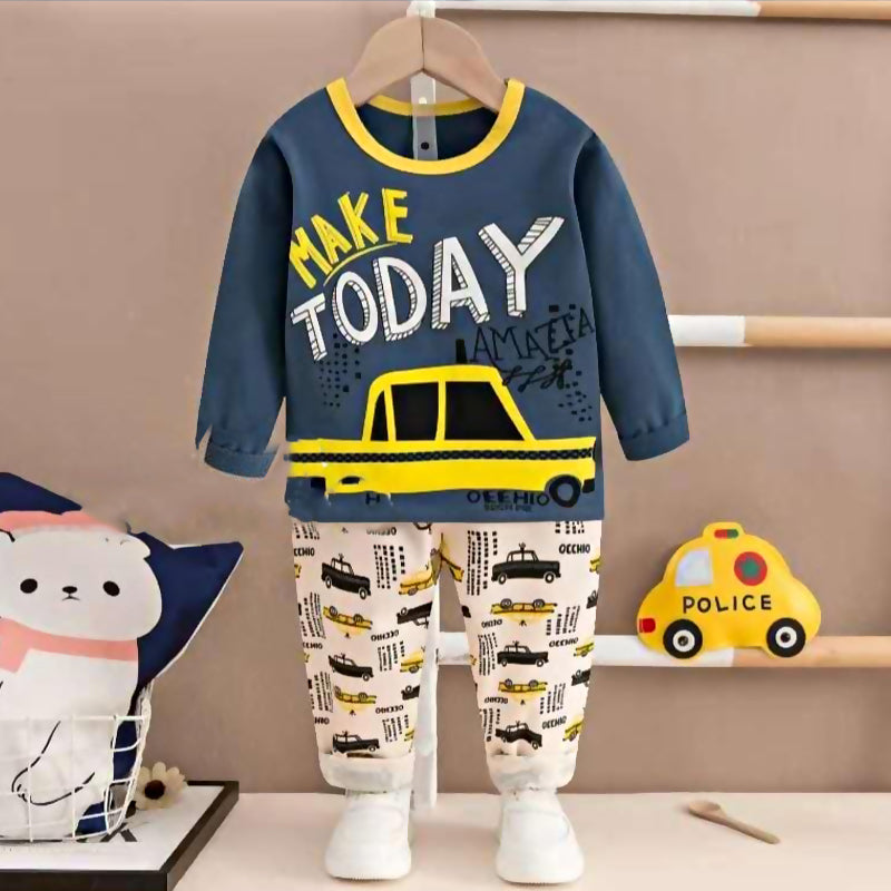 Adorable Cotton Full Sleeves Night Suit