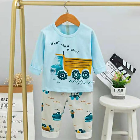 Soft Cotton Full Sleeves Night Suit