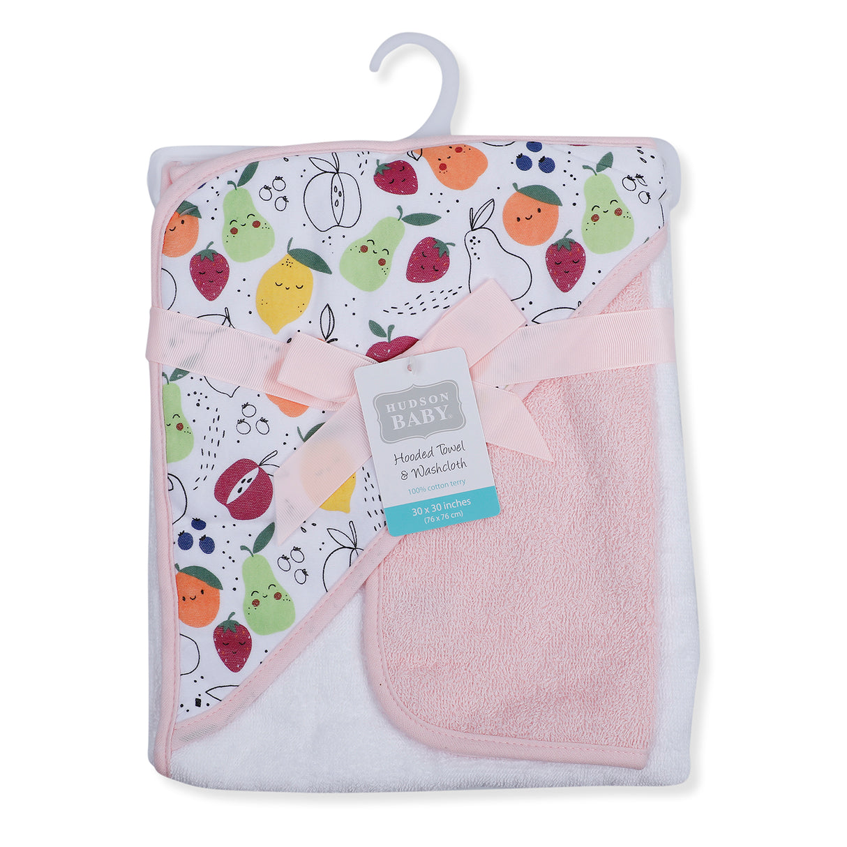 Hudson Baby Hooded Towel And Wash Cloth Set
