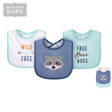 Hudson Baby Pack Of 3 Cotton Bibs